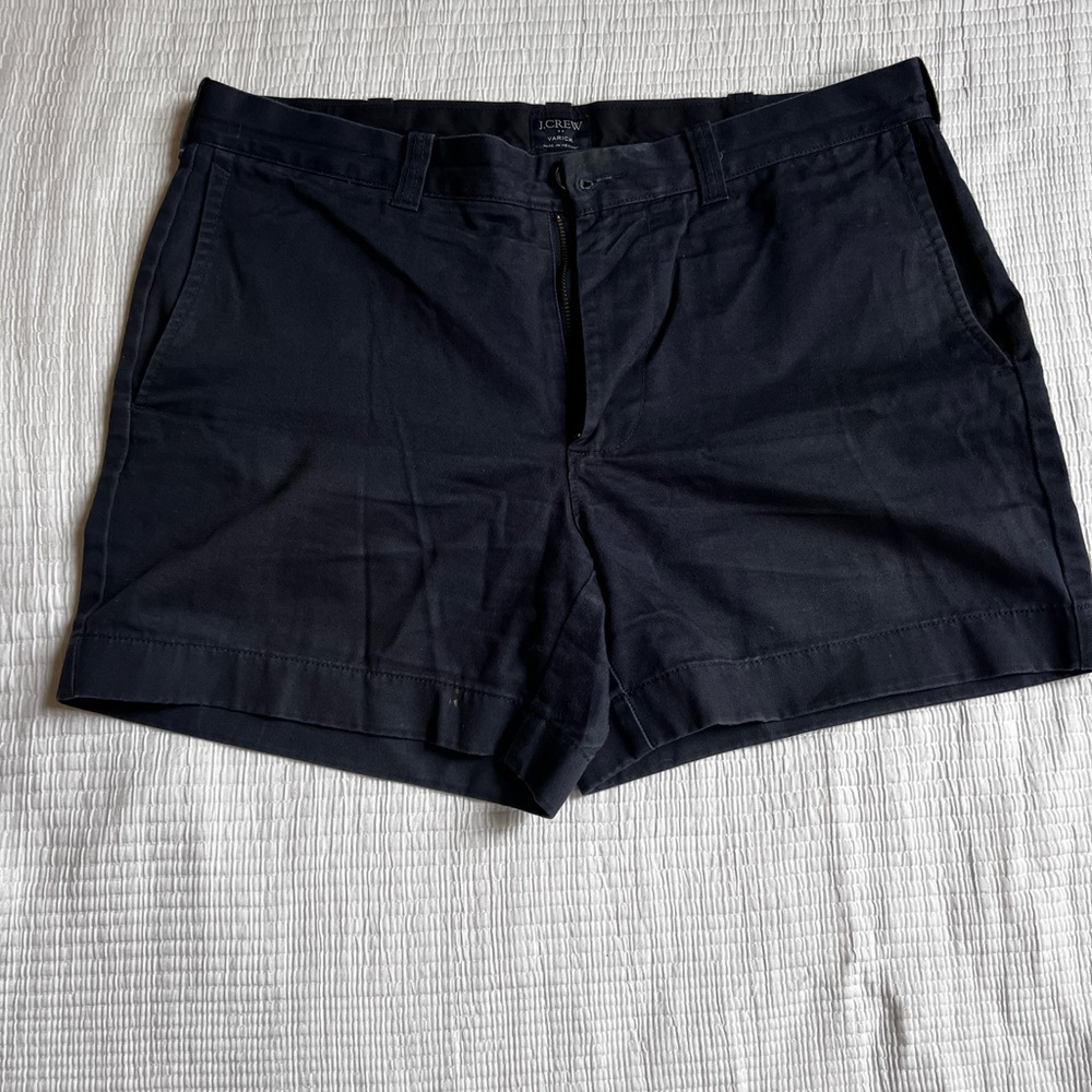 J. Crew Factory Black Flat Front Shorts Classic Design